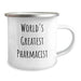 Funny World's Greatest Pharmacist Gifts from Men to Pharmacist Camping Mug for Father's Day - Image 2