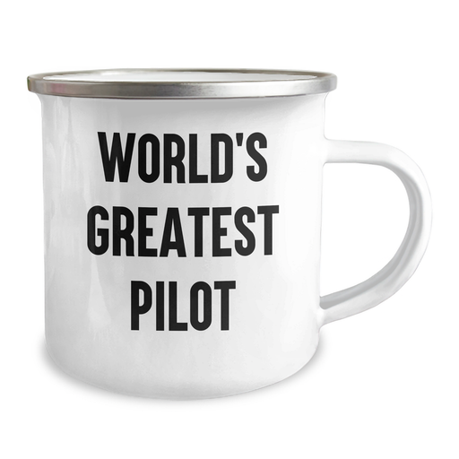 World's Greatest Pilot Funny Quote Gifts for Men, Pilot Gifts from Friends, Family, or Coworkers, Father's Day Unique Gifts, Camping Mug for Pilot Enthusiasts - Image 2