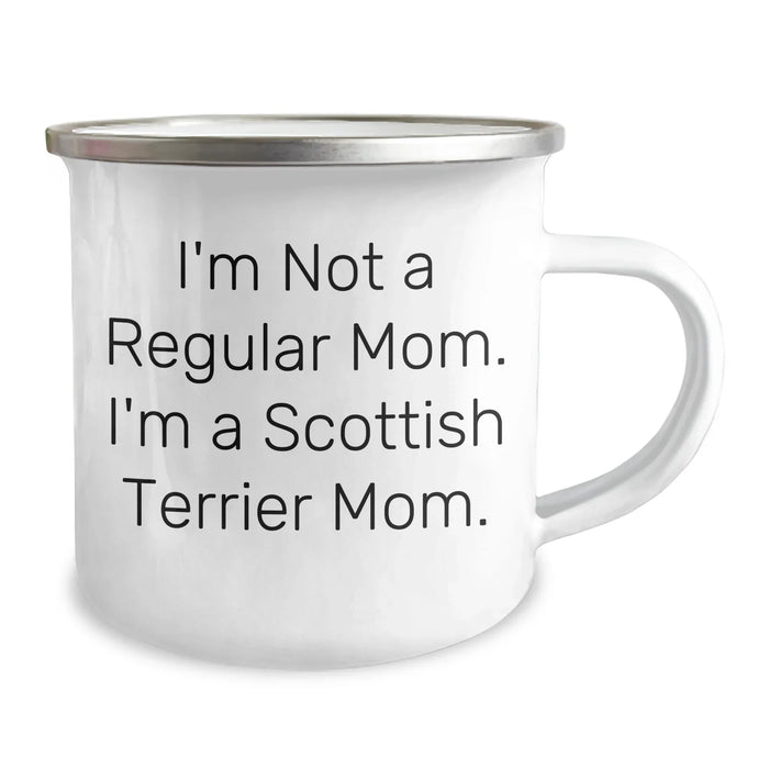 Funny Scottish Terrier Dog Mom Camping Mug Gifts for Scottish Terrier Dog Owners from Friends - 'I'm Not A Regular Mom. I'm A Scottish Terrier Mom.' - Image 2