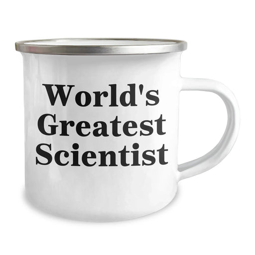 Funny Scientist Gifts for Her, World's Greatest Scientist Mom's Day Unique Gifts from Family, 12 oz Stainless Steel Camping Mug - Image 2