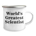 Funny Scientist Gifts for Her, World's Greatest Scientist Mom's Day Unique Gifts from Family, 12 oz Stainless Steel Camping Mug - Image 2