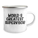Funny World's Greatest Supervisor Gifts for Her, Camping Mug from Family, Unique Mother's Day Unique Gifts for Her, Supervisor Appreciation - Image 2
