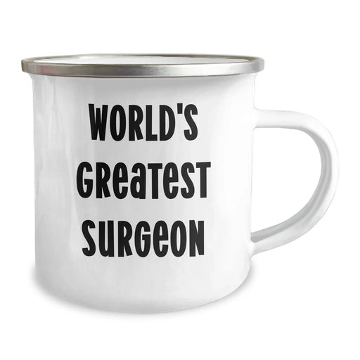 Funny 'World's Greatest Surgeon' Gift for Mom from Family, Unique Camping Mug for Mother's Day - Image 2