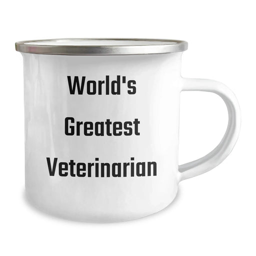 Funny World's Greatest Veterinarian Gifts from Family for Mother's Day Celebration Camping Mug - Image 2