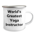 Yoga Instructor Gifts for Men from World's Greatest Yoga Instructor Funny Camping Mug, Unique Father's Day Unique Gift for Him, 12 oz Stainless Steel with Enamel Finish - Image 2