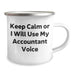Funny Accountant Gifts from Men, Unique Camping Mug for Accountant Mother's Day, Keep Calm Or I Will Use My Accountant Voice - Image 2