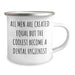 Dental Hygienist Gifts from Friends, Funny Camping Mug for Men, Graduation Unique Gifts - 'All Men Are Created Equal But The Coolest Become A Dental Hygienist' - Image 2