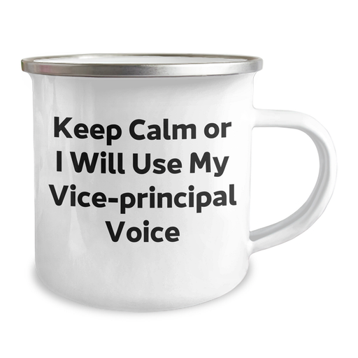 Vice-Principal Gifts Keep Calm Funny Camping Mug for Men Women Coworkers Family from Friends - Image 2