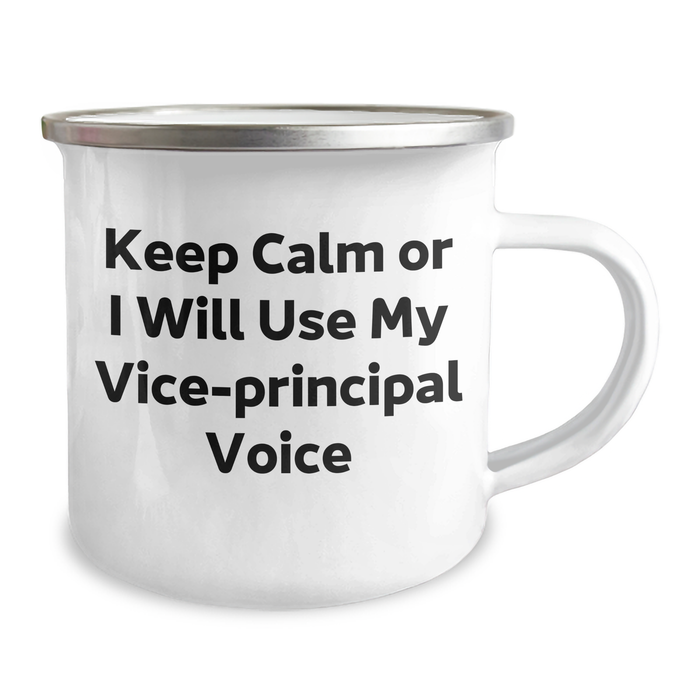 Vice-Principal Gifts Keep Calm Funny Camping Mug for Men Women Coworkers Family from Friends - Image 2