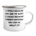 Funny Aunt Gifts for Her, I Smile Because You Are My Aunt, Enamel Camping Mug for Dad's Special Day, Unique Gift from Family - Image 2