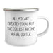 Firefighter Gifts for Men Funny Camping Mug All Men Are Created Equal But The Coolest Become A Firefighter Gifts from Men for Firefighter Dad on Father's Day - Image 2