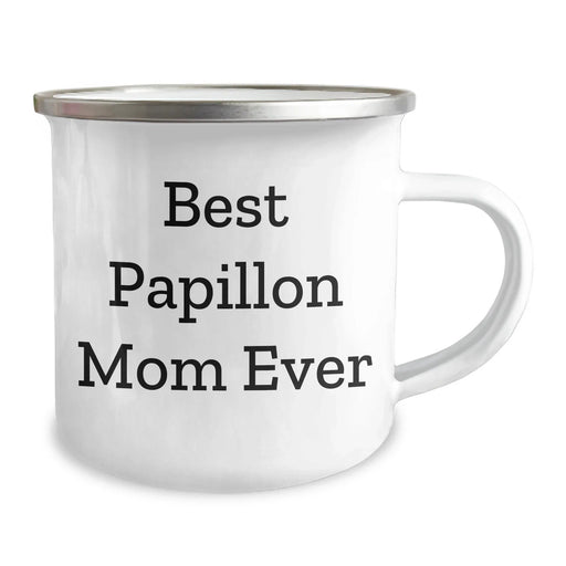 Best Papillon Mom Ever Camping Mug | Funny Papillon Dog Gifts for Papillon Mom | Unique Father's Day Unique Gifts for Dog Mom from Kids - Image 2