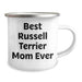 Best Russell Terrier Mom Ever Gifts for Father's Day | Funny Camping Mug for Russell Terrier Lovers | 12oz Enamel Stainless Steel, Permanent Print - Image 2