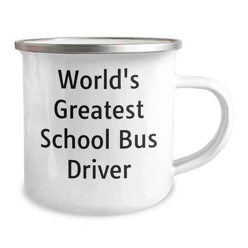 Funny School Bus Driver Gifts, 'World's Greatest' Quote, Camping Mug for Father's Day, Gifts from Men to School Bus Driver - Image 2
