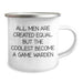 Game Warden Gifts from Friends to Men, Inspirational Camping Mug for Graduation, 'All Men Are Created Equal But The Coolest Become A Game Warden' - Image 2
