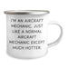 Funny Aircraft Mechanic Gifts from Men to Friends - I'm An Aircraft Mechanic. Just Like A Normal Aircraft Mechanic Except Much Hotter. Camping Mug for Father's Day - Image 2