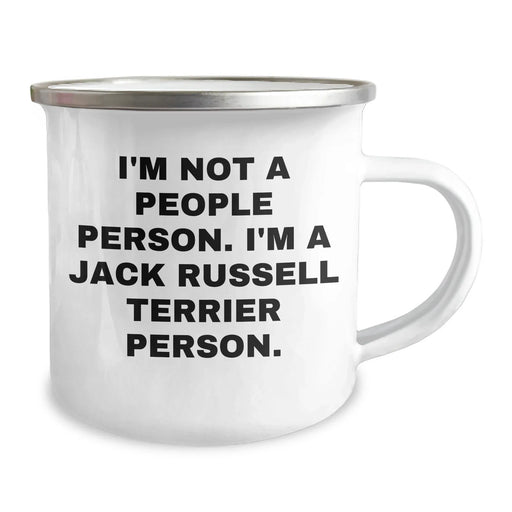 Funny Jack Russell Terrier Dog Camping Mug - Gifts from Friends for Father's Day, I'm Not A People Person. I'm A Jack Russell Terrier Person. Lovers - Image 2