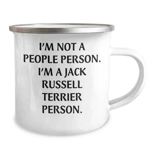 Funny Jack Russell Terrier Dog Gifts for Men - I'm Not A People Person. I'm A Jack Russell Terrier Person. Camping Mug, Father's Day Unique Gifts from Family - Image 2