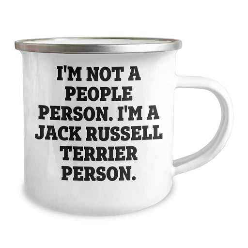 Funny Jack Russell Terrier Dog Gifts from Us, Camping Mug for Dad, Inspirational Quote 'I'm Not A People Person. I'm A Jack Russell Terrier Person.' for Father's Day Unique Gifts for Men - Image 2