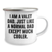 Valet Dad Camping Mug, Funny Graduation Gift from Family, Friends or Coworkers to Valet, 12oz Stainless Steel with Enamel Finish - Image 2