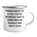 Flat Coated Retriever Dog Gifts, Funny Camping Mug for Proud Parents, Gifts from Friends for Graduation - 12 oz Stainless Steel - Image 2