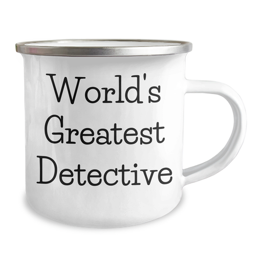 World's Greatest Detective Camping Mug, Funny Quote from Detective Gifts, Father's Day Unique Gifts from Men to Detective Friends - Image 2
