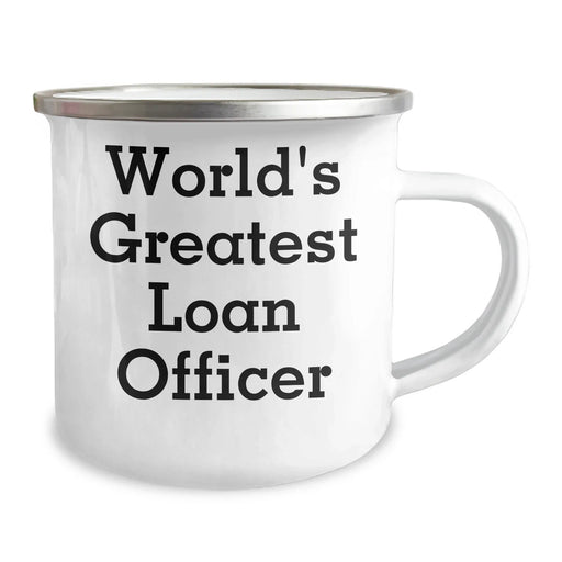 Funny World's Greatest Loan Officer Gifts for Men Coworkers from Loan Officer's Colleagues on Graduation Unique Gifts, Camping Mug - Image 2