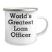 Funny World's Greatest Loan Officer Gifts for Men Coworkers from Loan Officer's Colleagues on Graduation Unique Gifts, Camping Mug - Image 2