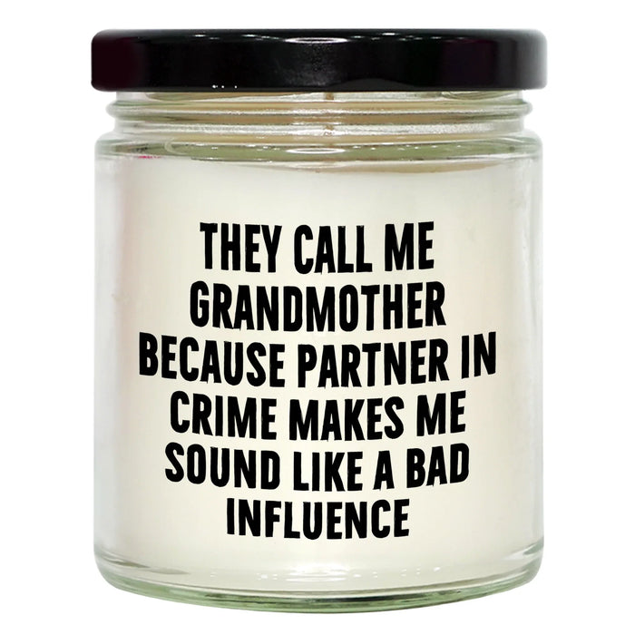 Grandmother Gifts: Funny Vanilla Soy Candle for Her, Perfect Graduation Gifts from Grandma, Unique and Thoughtful Presents for Grandkids - Image 1