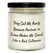 Gifts from Men for Aunty - 9oz Vanilla Soy Candle Graduation Unique Ideas, Funny Quote They Call Me Aunty Because Partner In Crime Makes Me Sound Like A Bad Influence, Hand-Poured Soy Wax Candle - Image 1