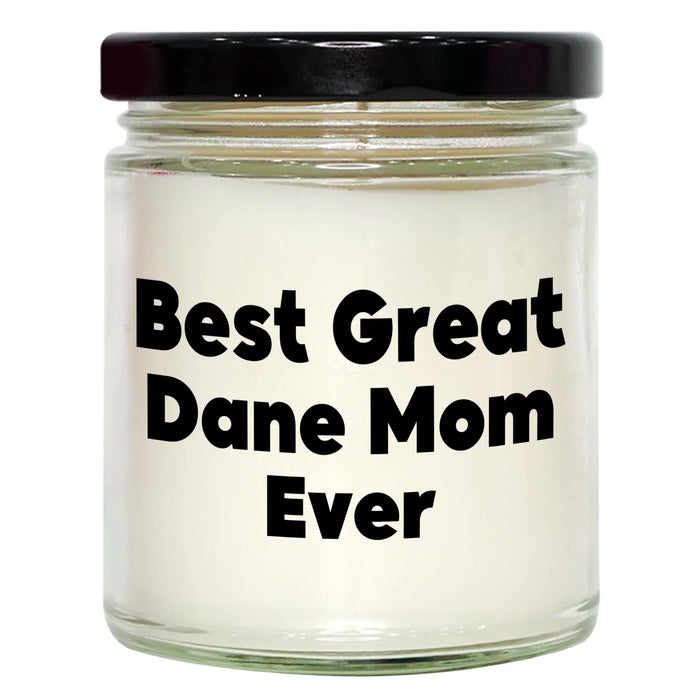 Gifts for Great Dane Dog Lovers | 9oz Vanilla Soy Candle | Best Great Dane Mom Ever | Funny Dog Mom Gifts | Father's Day Unique Gifts for Men | Dad Gifts from Daughter - Image 1