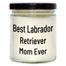 Best Labrador Retriever Mom Ever Gifts for Men - 9oz Vanilla Soy Candle for Father's Day - Image 1