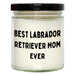 Funny Best Labrador Retriever Mom Ever Gifts - 9oz Vanilla Soy Candle for Father's Day Unique Gifts for Labrador Retriever Dog Lovers - Image 1