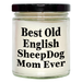Old English Sheepdog Mom's Best Ever Gifts: 9oz Vanilla Soy Candle for Dad's Special Day, Unique Father's Day Unique Gifts for Old English Sheepdog Lovers - Image 1