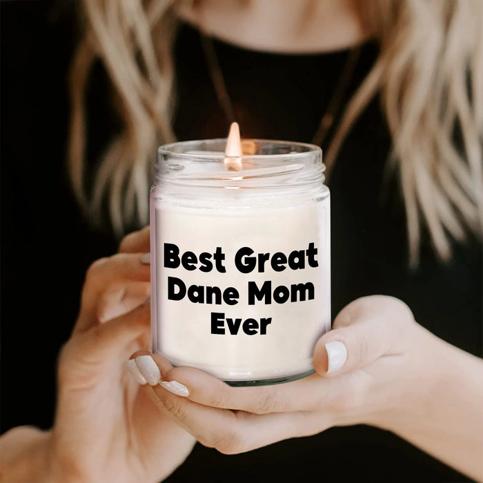 Gifts for Great Dane Dog Lovers | 9oz Vanilla Soy Candle | Best Great Dane Mom Ever | Funny Dog Mom Gifts | Father's Day Unique Gifts for Men | Dad Gifts from Daughter - Image 2