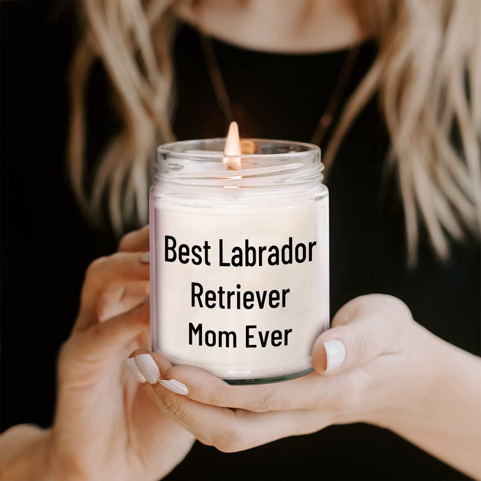 Best Labrador Retriever Mom Ever Gifts for Men - 9oz Vanilla Soy Candle for Father's Day - Image 2