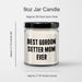 Gordon Setter Mom Ever, 9oz Vanilla Soy Candle for Father's Day Unique Gifts from Friends to Family - Image 3