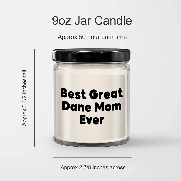 Gifts for Great Dane Dog Lovers | 9oz Vanilla Soy Candle | Best Great Dane Mom Ever | Funny Dog Mom Gifts | Father's Day Unique Gifts for Men | Dad Gifts from Daughter - Image 3