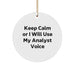 Funny Analyst Humor Circle Ornament Gifts from Friends for Christmas - Image 1