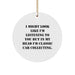 Classic Car Collecting Gifts for Men - Funny Quote Circle Ornament, Gifts from Men to Friends and Family this Christmas, Unique Circle Ornament for Classic Car Enthusiasts - Image 1