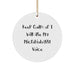 Funny Microbiologist Gifts, 'Keep Calm Or I Will Use My Microbiologist Voice' Circle Ornament, Perfect for Christmas, Gifts from Friends, Gifts for Microbiologist - Image 1
