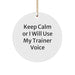 Funny Trainer Gifts for Men Keep Calm, Circle Ornament from Friends, Unique Christmas Memorable Presents from Family - Image 1