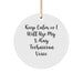 Funny X-Ray Technician Gifts from Friends, X-Ray Technician Circle Ornament for Men, Women, or Coworkers, 'Keep Calm Or I Will Use My X-ray Technician Voice' Christmas Unique Gifts - Image 1