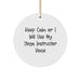 Funny Yoga Instructor Gifts from Friends for Christmas - 'Keep Calm' Circle Ornament, White, 2.75'' x 0.5 oz, MDF, High-Gloss, Sublimation Printed - Image 1