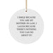 Funny Mom-in-law Gifts from Men, Mom-in-law Circle Ornament, I Smile Because You Are My Mom-in-law, Gifts for Mom-in-law, Christmas Unique - Image 1