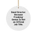 Funny Band Director Gifts | Circle Ornament Quote Christmas Unique Gifts from Friends for Men - Image 1