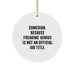Comedian Gifts, Funny Circle Ornament, 'Comedian. Because Freaking' genius Is Not An Official Job Title.' Quote, Christmas Unique Gifts from Friends to Family - Image 1
