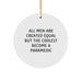 Funny Rescue Worker Gifts for Men, Circle Ornament with Inspirational Quote, Christmas Unique Presents from Friends to Family - Image 1