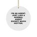 Agent Circle Ornament Funny Quote Gifts from Men to Agent Friends Family Christmas - Image 1