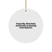 Dream Big Court Reporter Gifts from Friends for Christmas - Circle Ornament with Inspirational Quote - Image 1